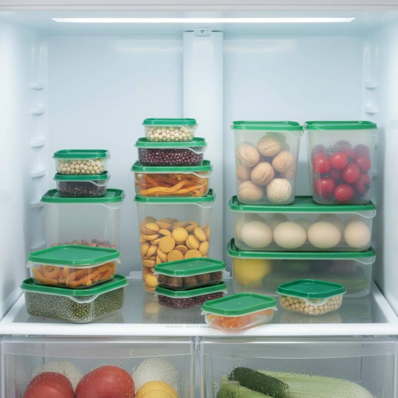 Food Storage For Refrigerator - 17 Parça Buzdolabı Saklama Kutusu Seti