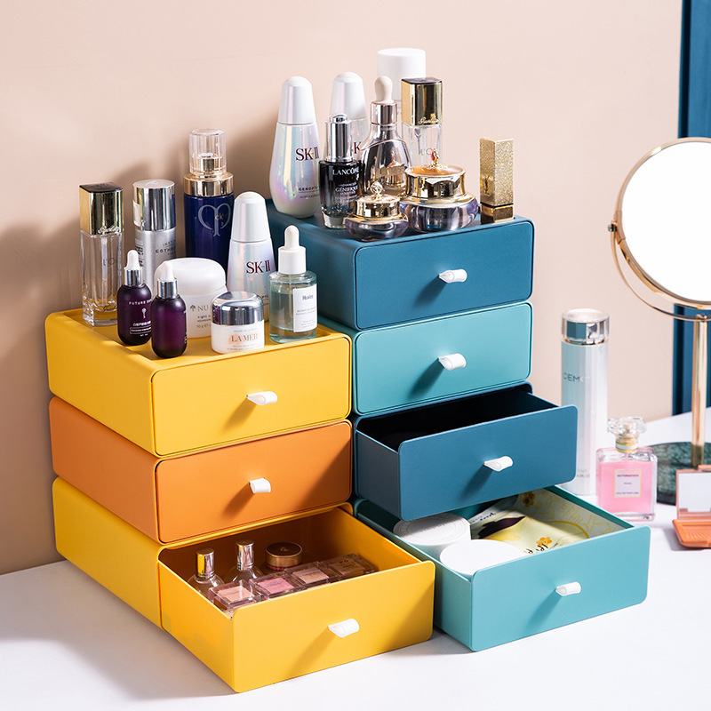 Stackable Pantry Bin - Plastik Saklama Kutusu Çekmece Tarzı Masaüstü
