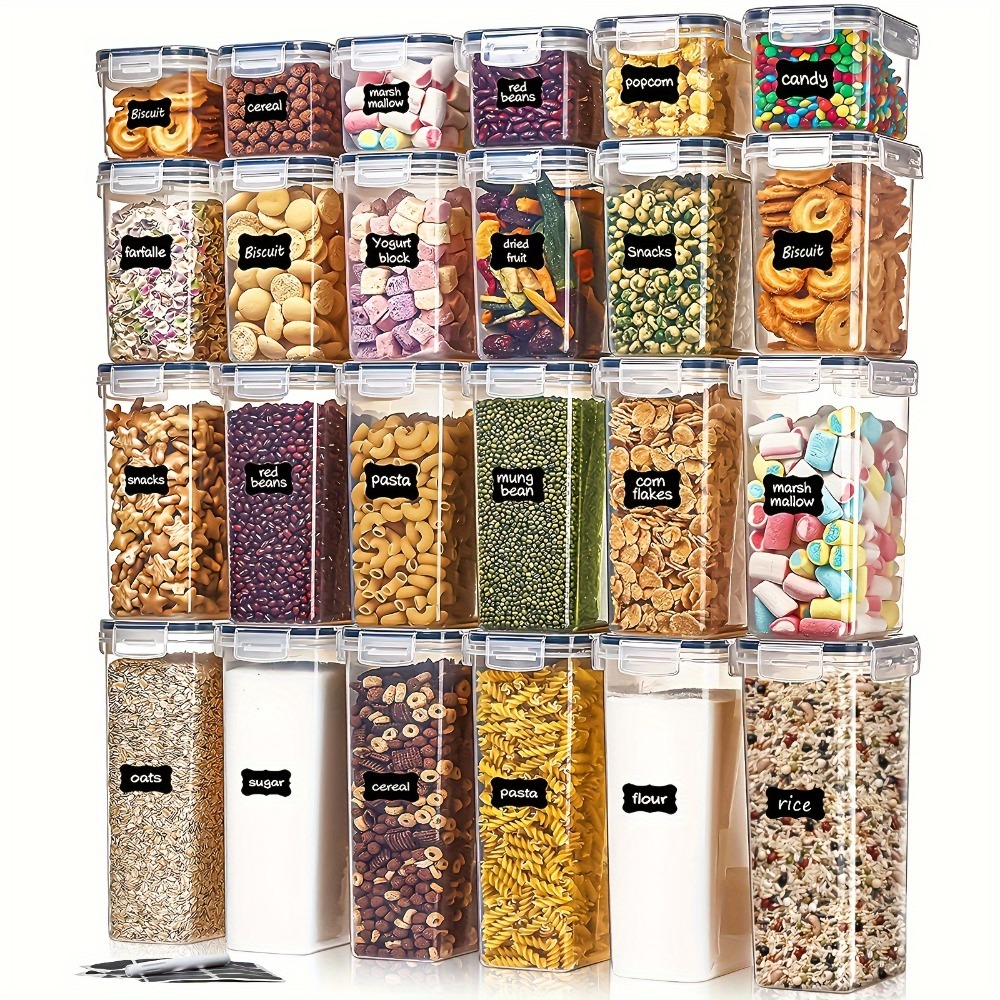 Food Storage System - 24 adet gıda saklama kapları 12