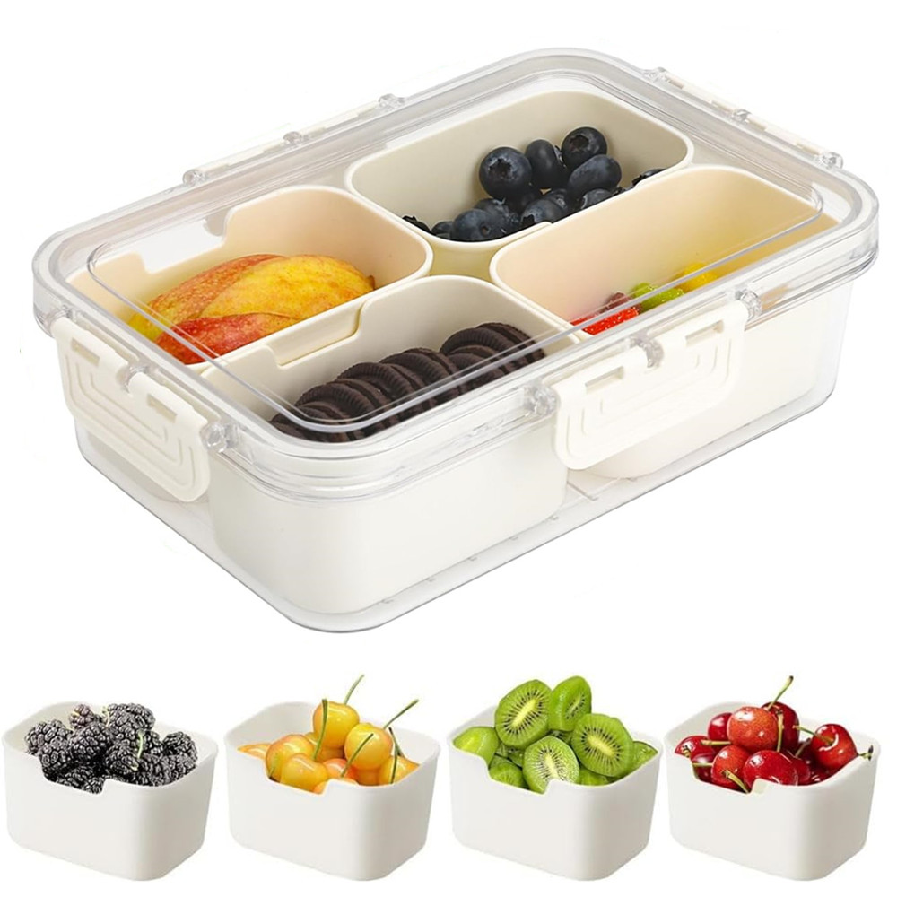 Food Storage With Compartments - Taşınabilir Gıda Saklama Kutusu, Atıştırmalık Saklama