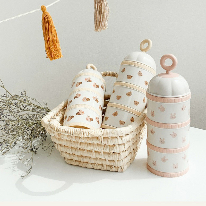 Food Storage Baby - Sevimli Ayı Süt Tozu Kutusu Bebek