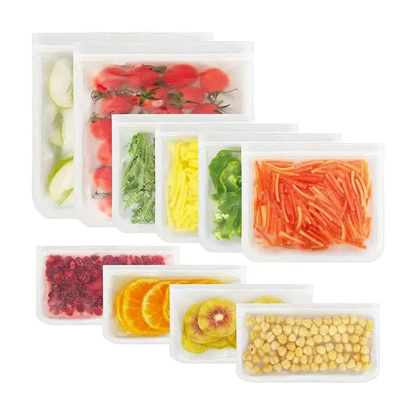 Food Storage Silicone Bags - Silikon Gıda Saklama Kapları Yeniden Kullanılabilir