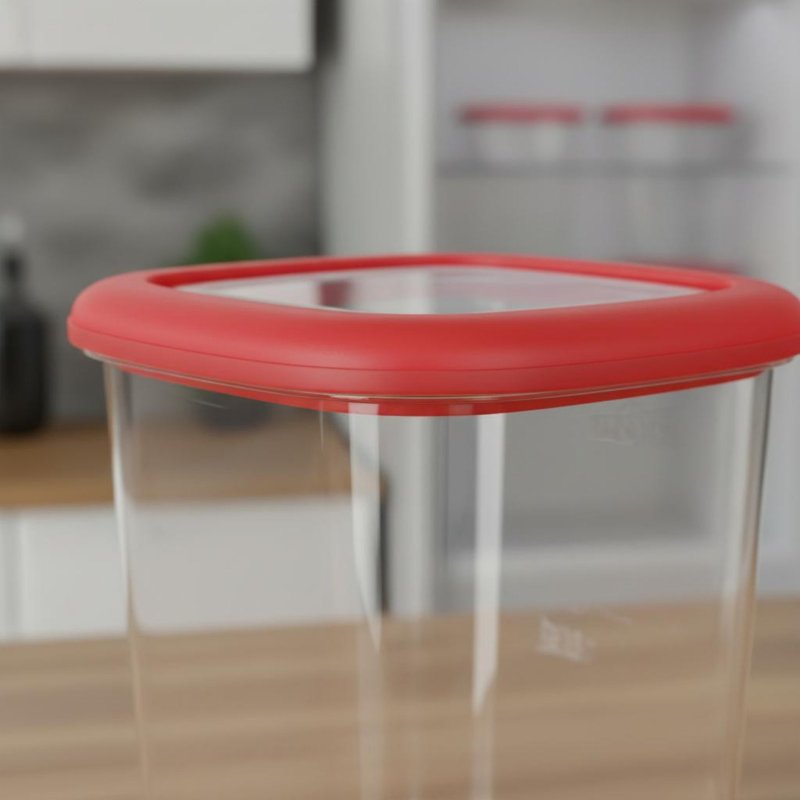Food Storage Plastic Container - 6 Parça Hava Geçirmez Gıda Saklama