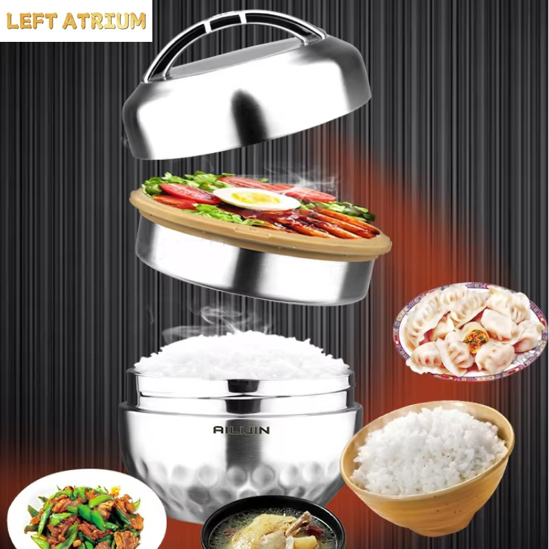 Food Storage Thermos - Çift Katmanlı Termoslu Öğle Yemeği Kutusu,