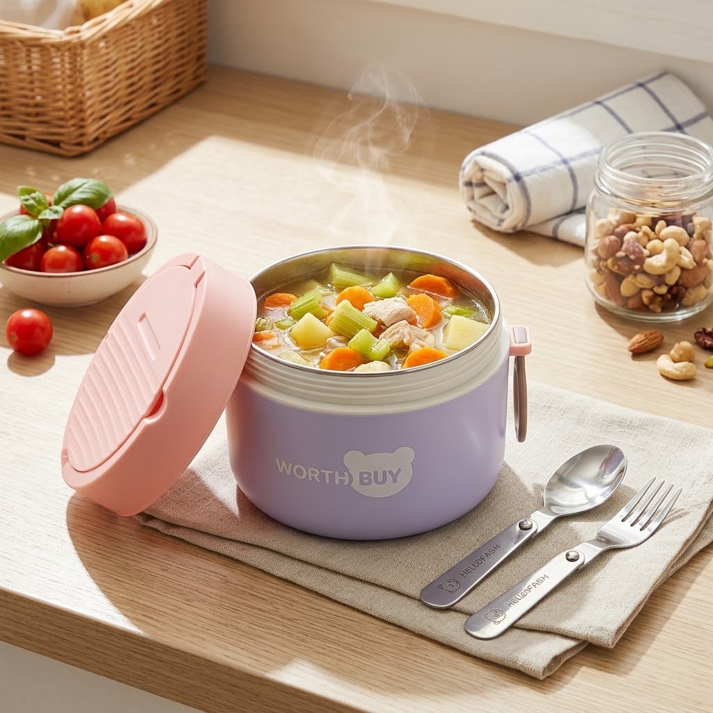 Food Storage Thermos - 304 Paslanmaz Çelik Termal Öğle Yemeği