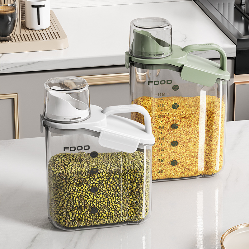 Food Storage Bins - Basit Nem geçirmez Mühürlü Kavanoz Ev