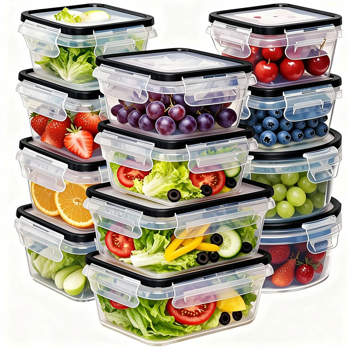 40 Parça Hava Geçirmeyen Gıda  - Stackable Pantry Bin incelemesi ve fiyatı
