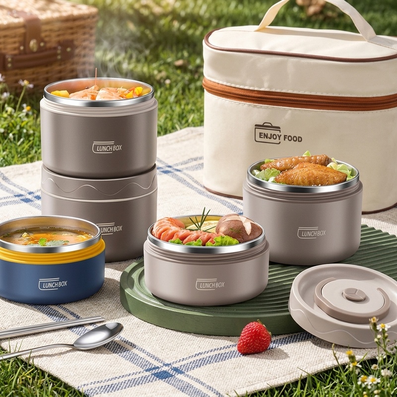 Taşınabilir 304 Paslanmaz Çeli - Food Storage Thermos incelemesi ve fiyatı