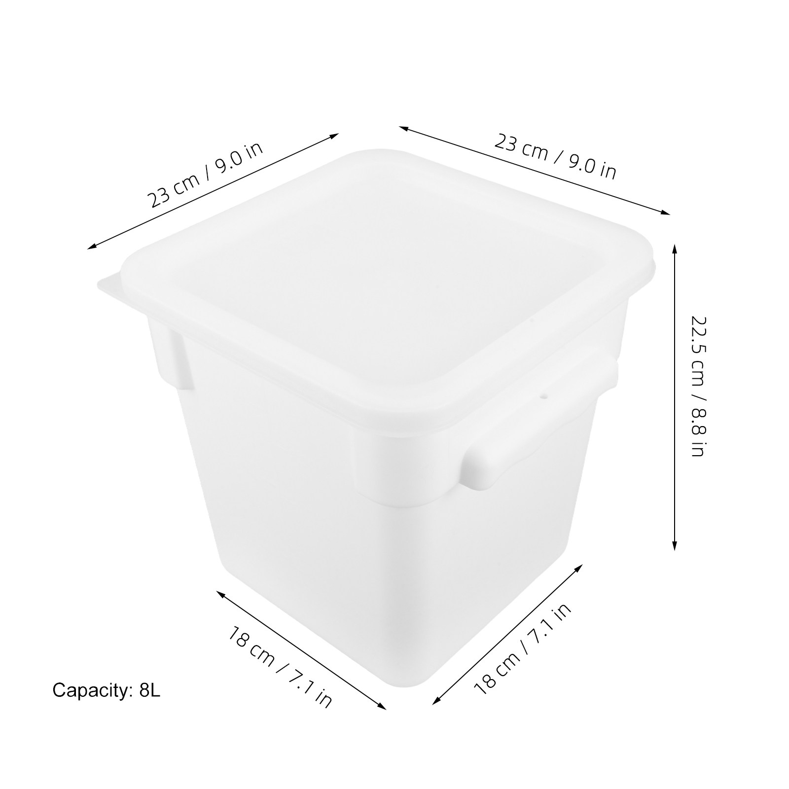 Kare Plastik Gıda Saklama Kabı - Food Storage Plastic Container incelemesi ve fiyatı
