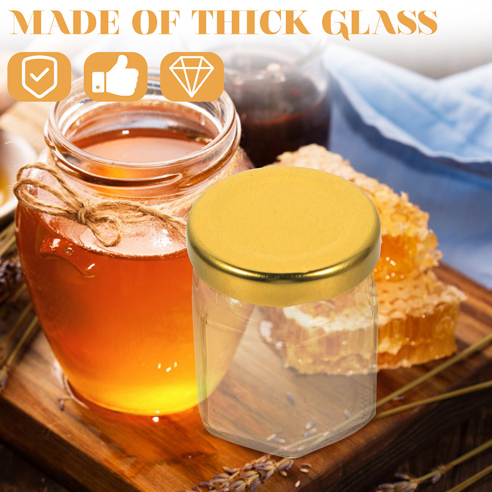 6 Adet Altıgen Şekilli Cam Kav - Food Storage Glass Jar incelemesi ve fiyatı