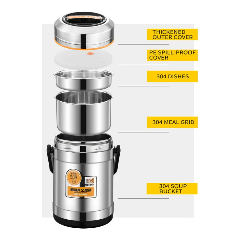 Paslanmaz Çelik Vakum Termal Ö - Food Storage Thermos incelemesi ve fiyatı