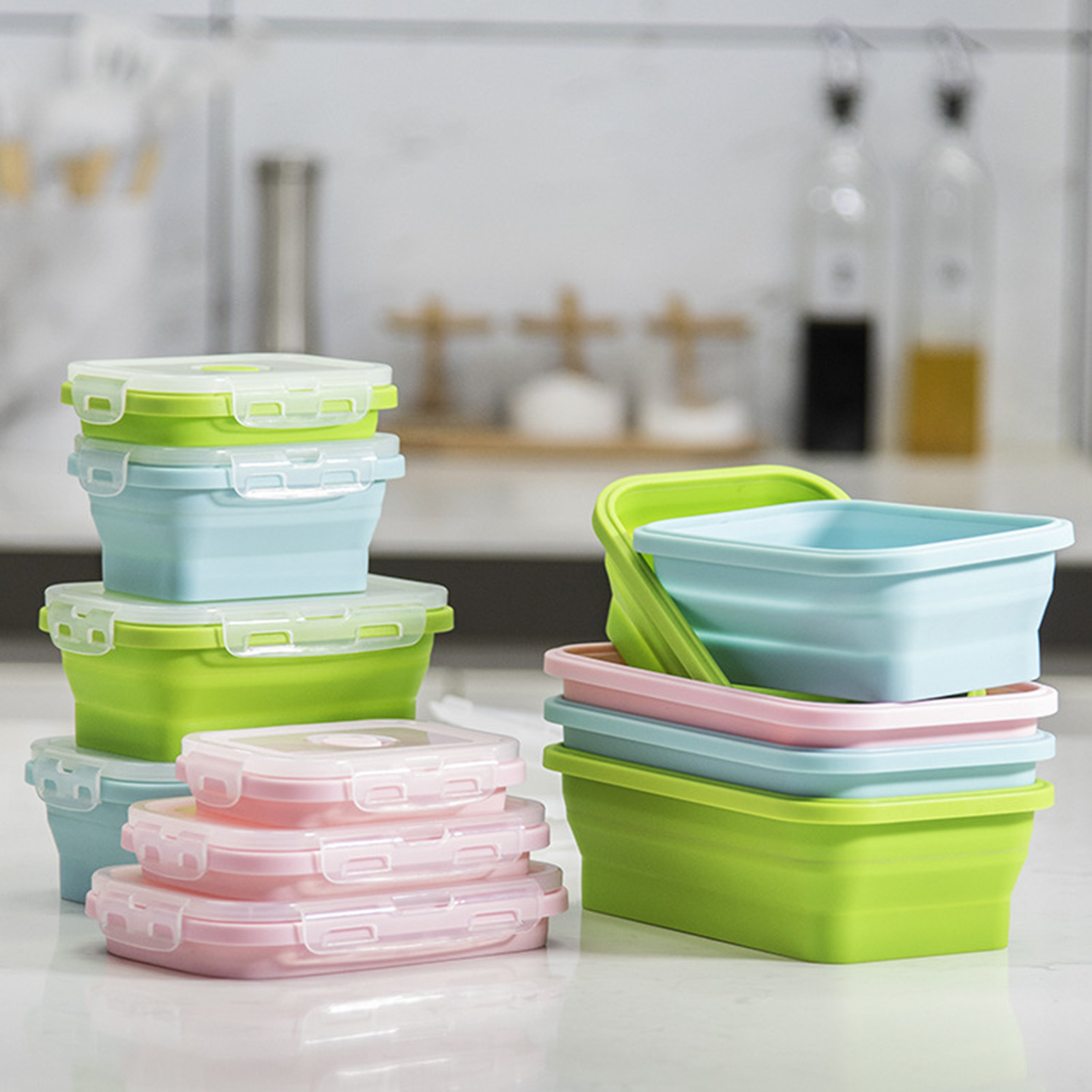 Silikon Öğle Yemeği Kutusu Gıd - Food Storage Containers Plastic Box incelemesi ve fiyatı