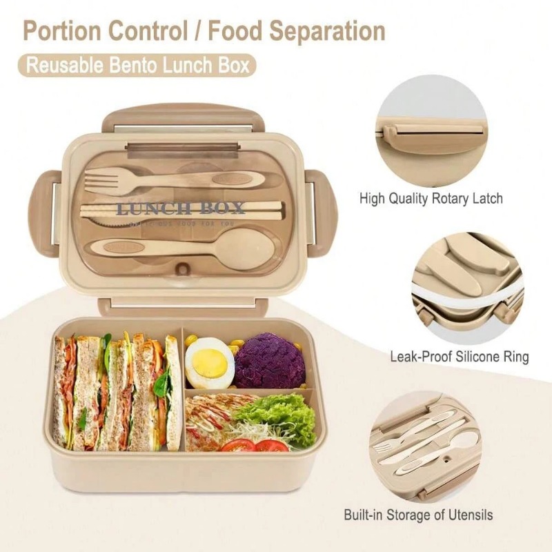 3 adet/1 adet Bento Kutusu Yet - Food Storage With Compartments incelemesi ve fiyatı