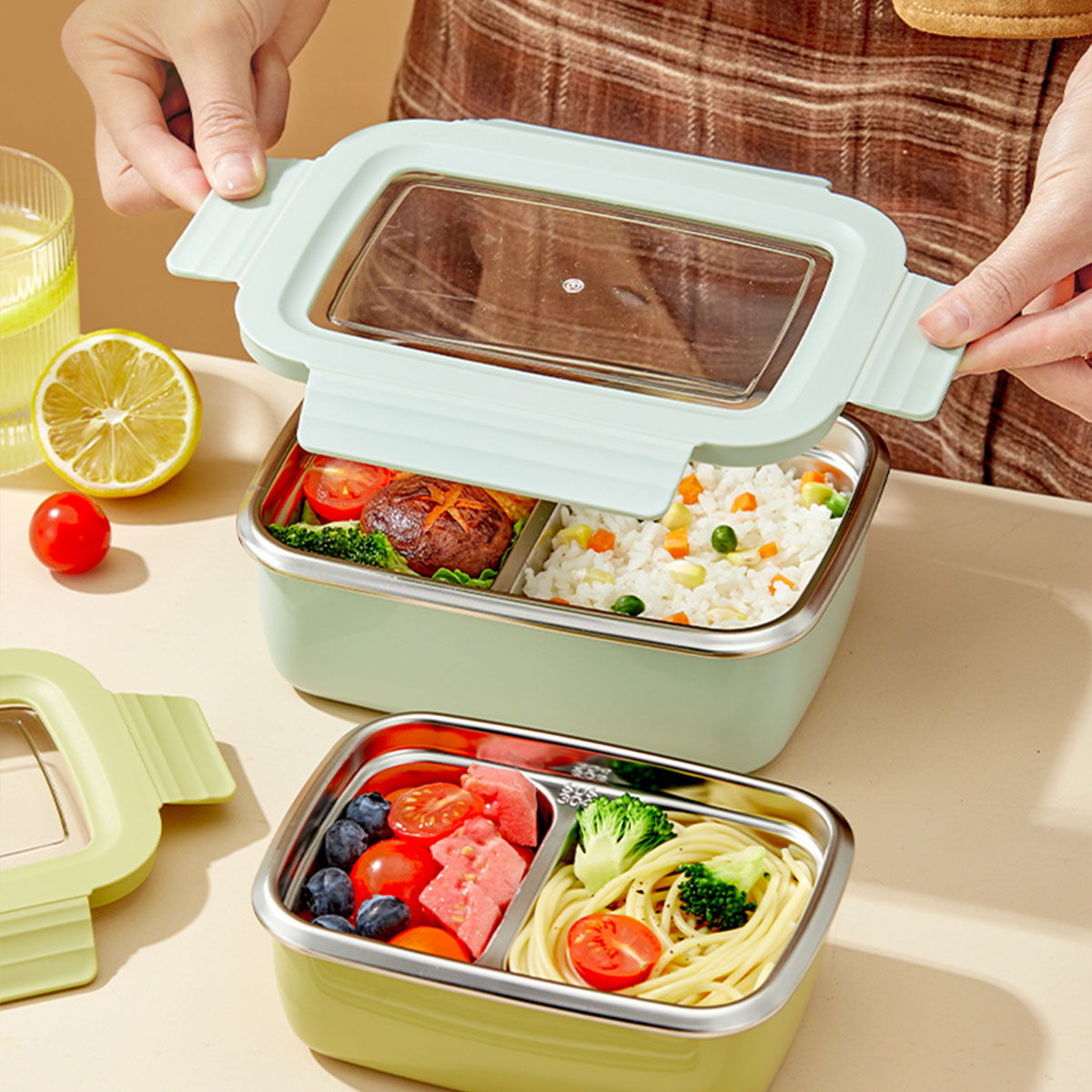 Mikrodalga 304 Paslanmaz Çelik - Food Storage With Compartments incelemesi ve fiyatı