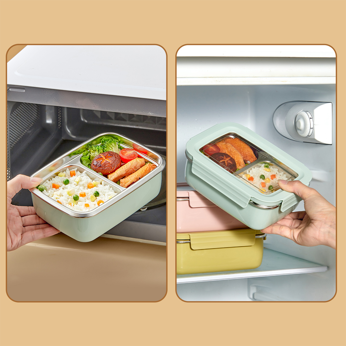Mikrodalga 304 Paslanmaz Çelik - Food Storage With Compartments incelemesi ve fiyatı