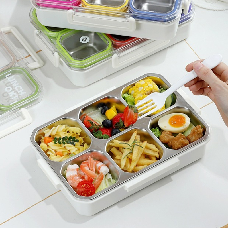 6 Bölmeli Paslanmaz Çelik Öğle - Food Storage With Compartments incelemesi ve fiyatı
