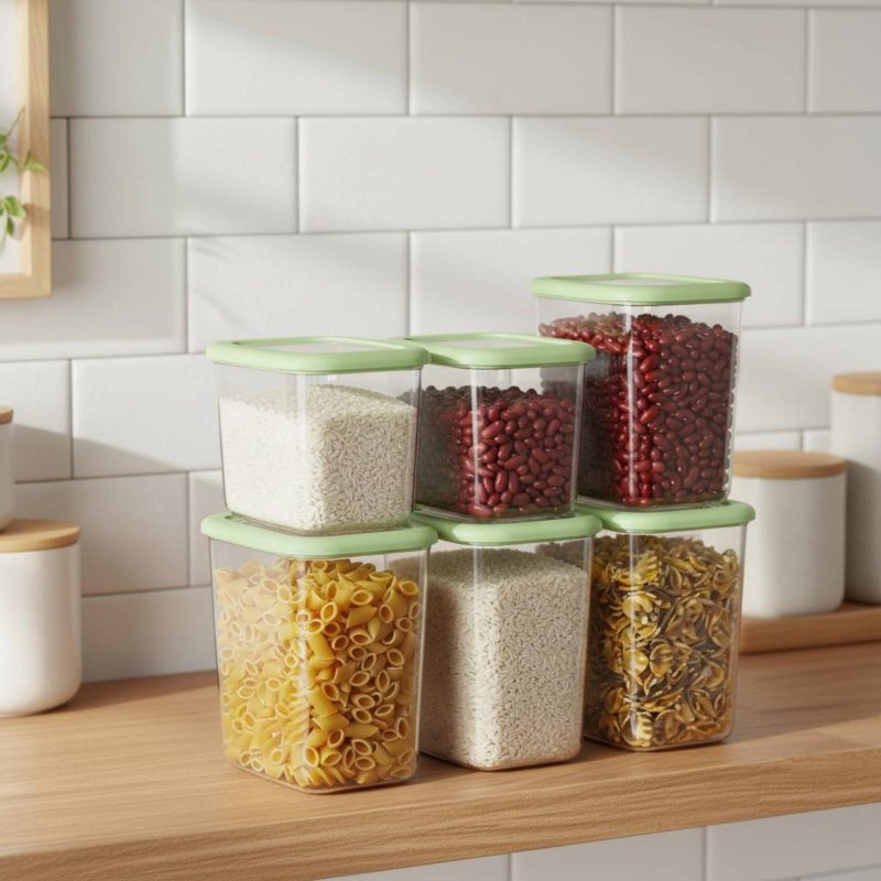 6 Parça Hava Geçirmez Gıda Sak - Food Storage Plastic Container incelemesi ve fiyatı