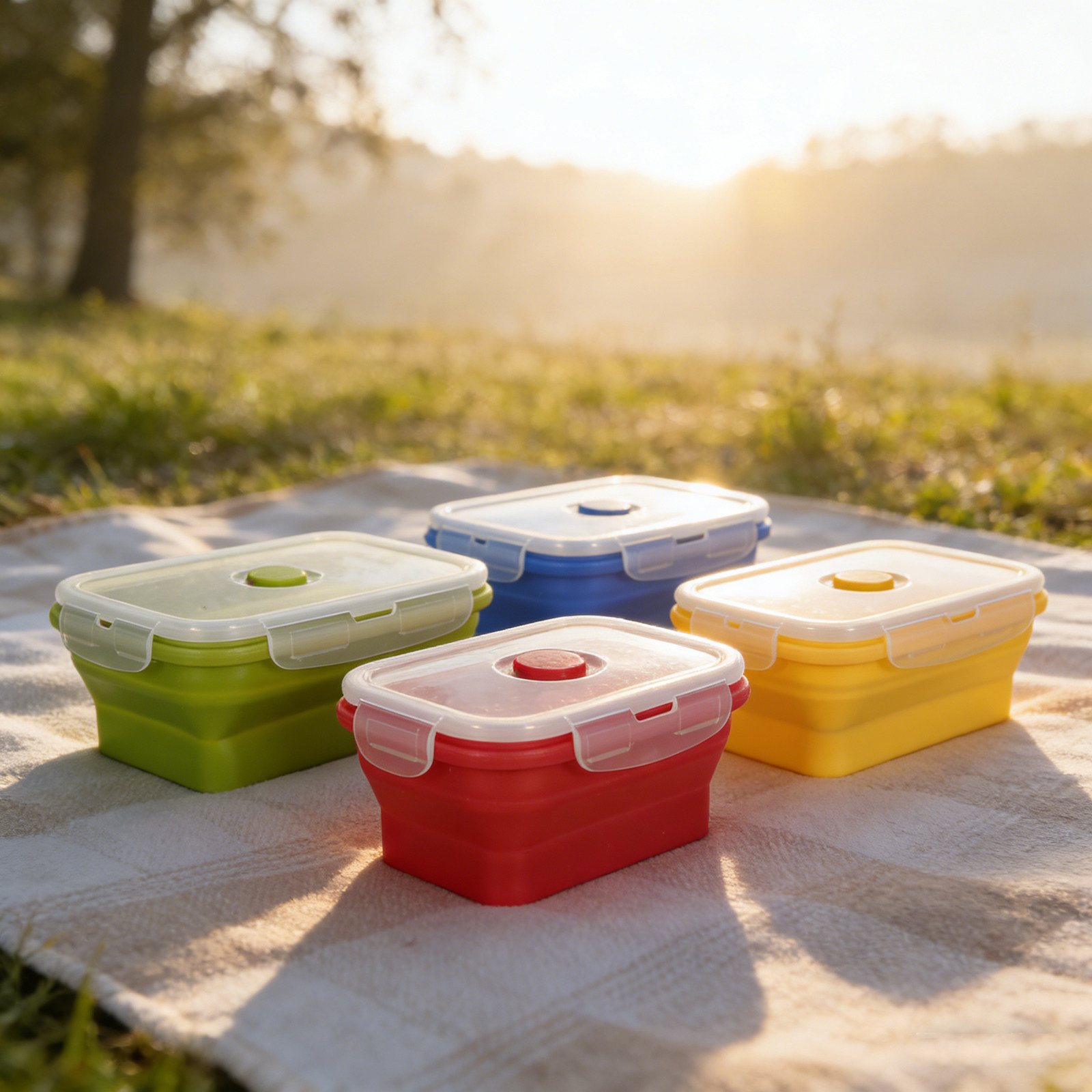 4 Adet Katlanabilir Silikon Öğ - Food Storage Containers Plastic Box incelemesi ve fiyatı