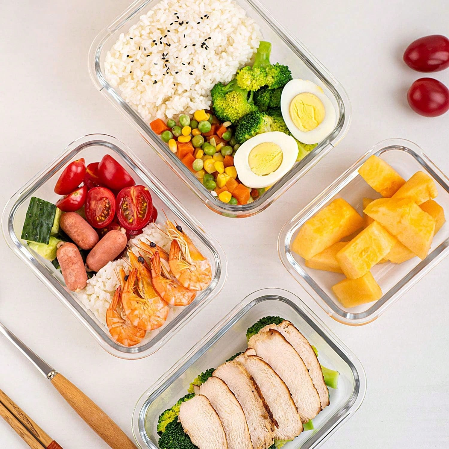10'lu Paket Cam Yemek Hazırlık - Food Storage Glass Jar incelemesi ve fiyatı