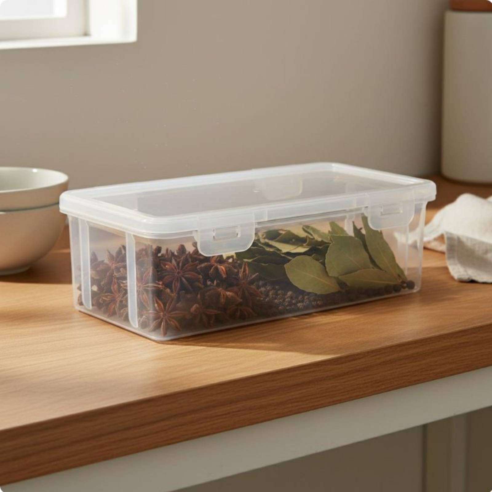 Şeffaf Baharat Kabı Yerden Tas - Stackable Pantry Bin incelemesi ve fiyatı