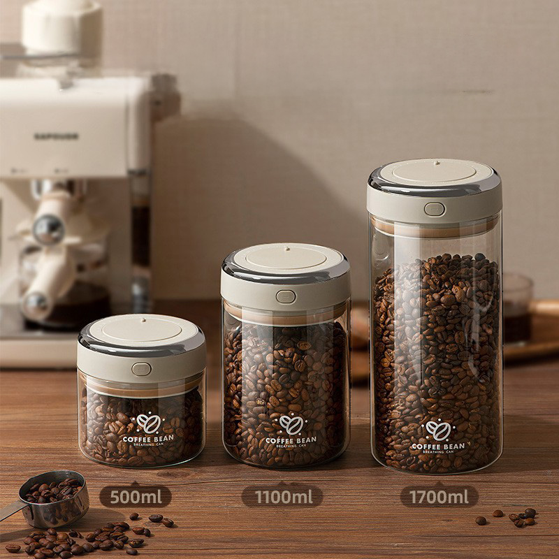 500/1100/1700ml Kahve Çekirdek - Food Storage Glass Jar incelemesi ve fiyatı