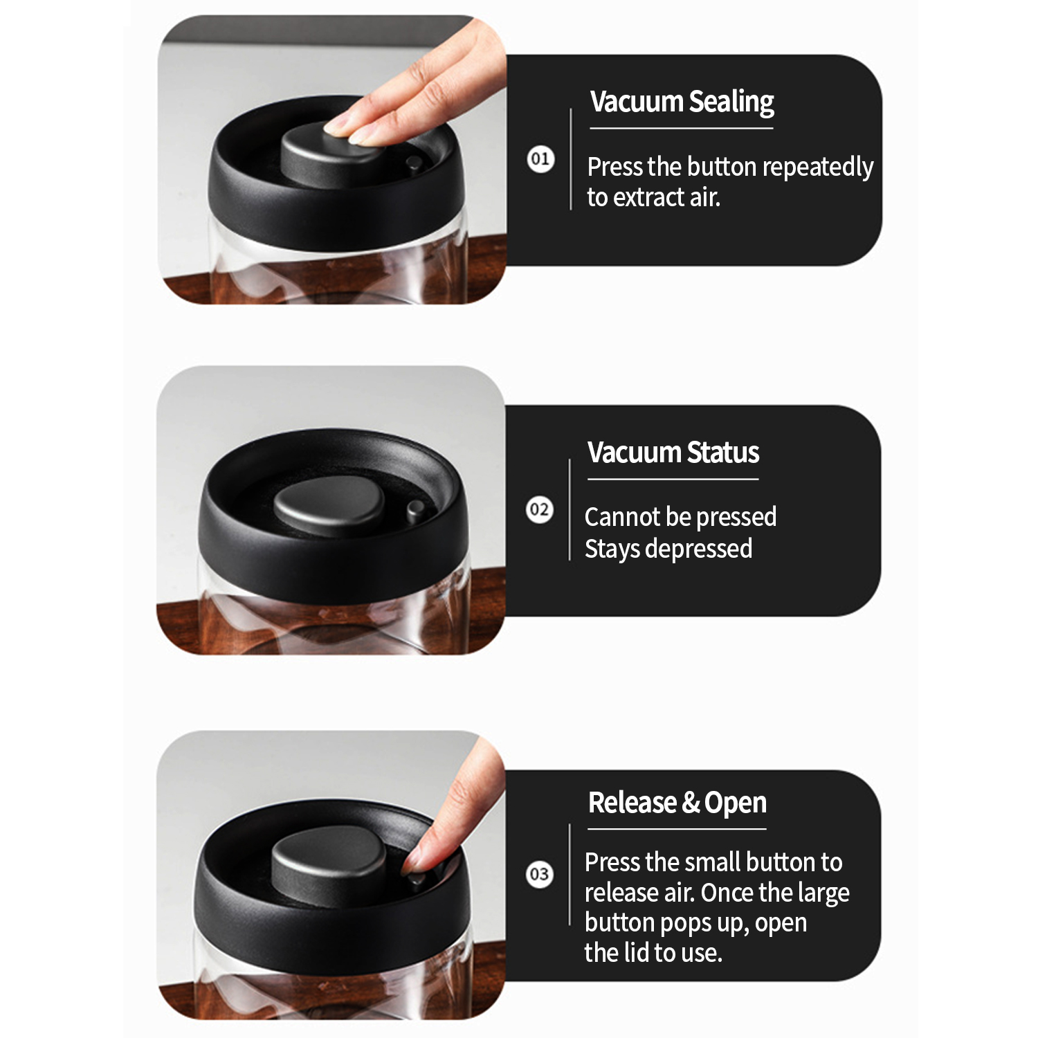 OANKR Vakumlu Kahve Kabı 500ml - Food Storage Glass Jar incelemesi ve fiyatı