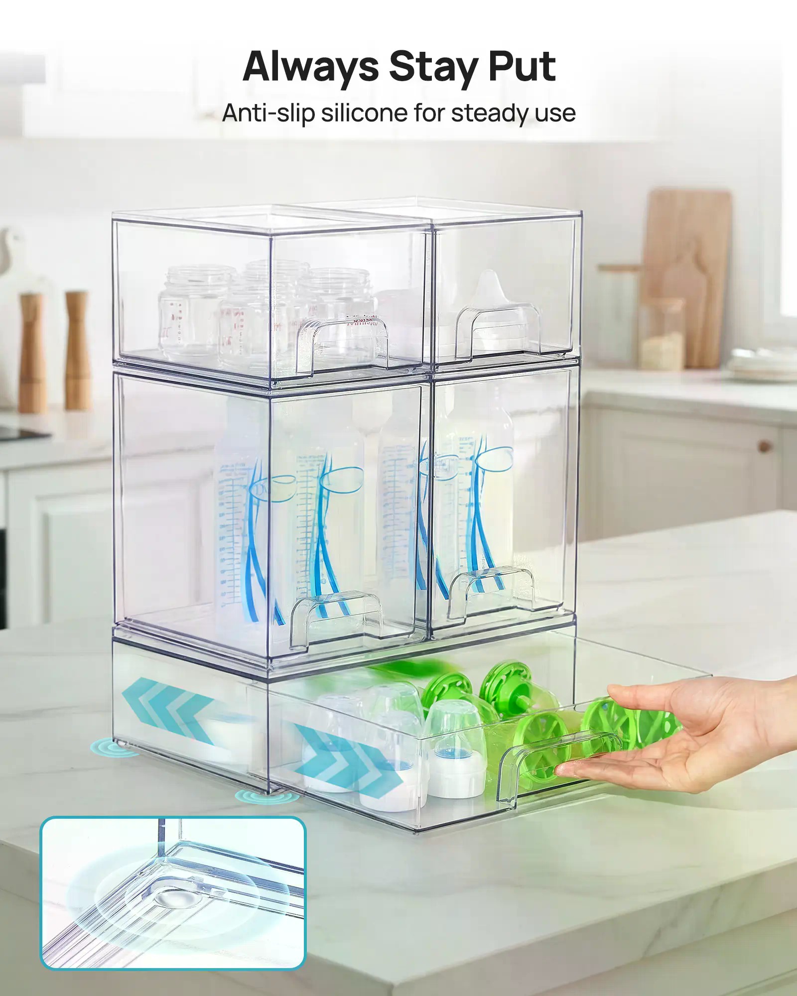 5/8'li Paket İstiflenebilir Be - Stackable Pantry Bin incelemesi ve fiyatı