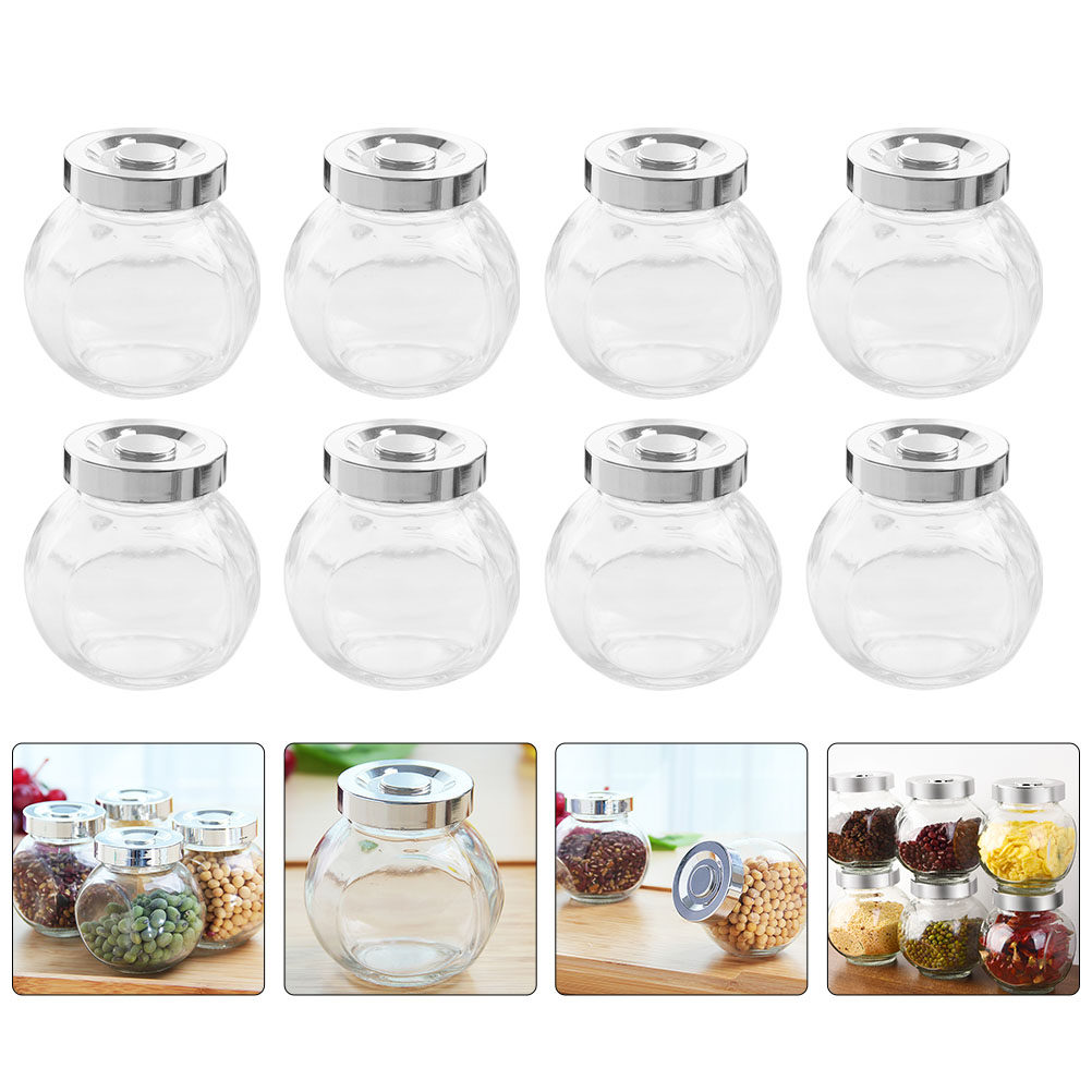 8 Adet Hafif Taşınabilir Cam S - Food Storage Glass Jar incelemesi ve fiyatı