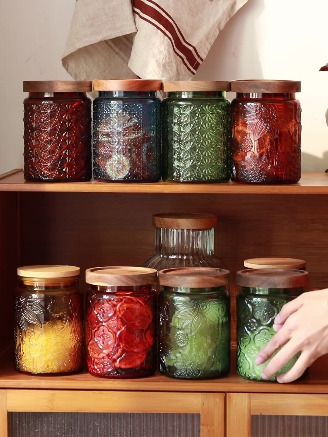 Vintage cam mutfak depolama ka - Food Storage Glass Jar incelemesi ve fiyatı
